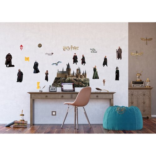 Samolepilna dekoracija Harry Potter Hogwarts, 65 x85 cm
