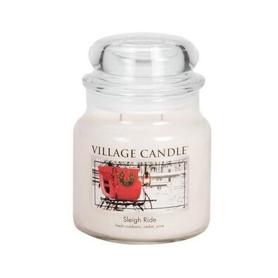 Village Candle Vonná svíčka ve skle Zimní vyjížďka - Sleigh ride, 397 g