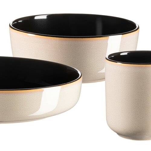 Set de masă Mäser 10 piese ALENIA, bej