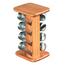 Kesper 58099 Stojak na przyprawy z 8 pojemniczkami, 13 x 25,5 x 15 cm