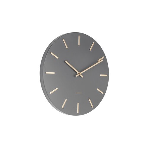 Karlsson KA5716GR Designové nástěnné hodiny, 45 cm