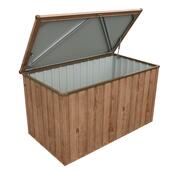 Duramax kerti tárolódoboz barna, 134 x 74 cm