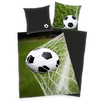 Lenjerie de pat, din bumbac, Fotbal, 140 x 200 cm, 70 x 90 cm Lenjerie de pat, din bumbac, Fotbal, 140 x 200 cm, 70 x 90 cm