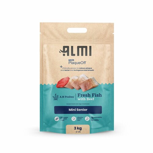 ALMI Mini Senior Granule z morsko algami, 3 kg