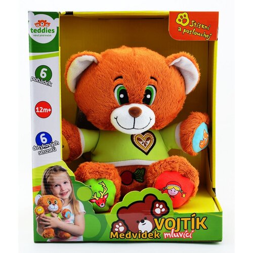 Teddies Hovoriaci medveď Vojtík, 30 cm