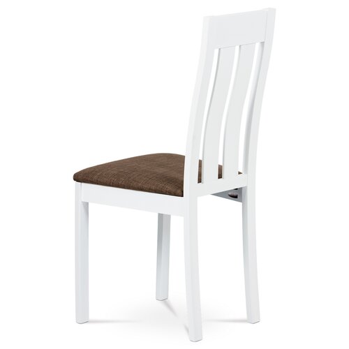 Scaun de sufragerie din lemn masiv BC-2602 WT, alb