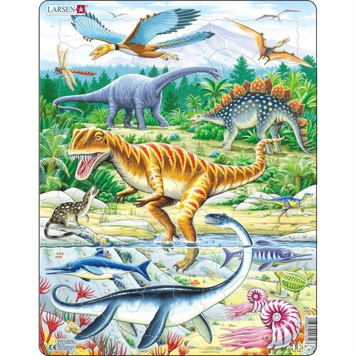 Larsen Puzzle Dinozaury, 35 części