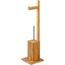 Suport din bambus pentru hârtie igienică cuperie MSV 19 x 19 x 70,5 cm
