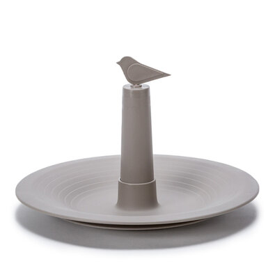 Plastia Zalivalka za ptice Finch, siva