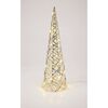 Vánoční svítící kužel Silver, 40 x 12 cm, 20micro LED, na baterie