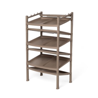 Полиця для взуття 6 поверхів Brown 52 x 34 x 91 см