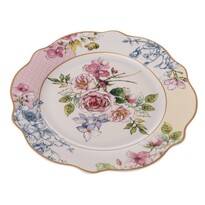Porcelanowy talerz deserowy Roses, 19,2  cm