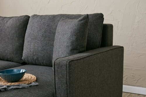 Sofa narożna Eva Prawa Antracyt