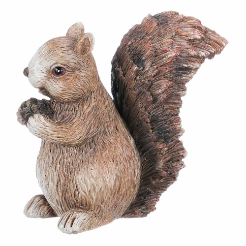 Záhradná dekorácia Veverička, 16 x 15 x 6 cm, polyresin