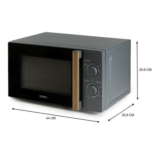DOMO DO2920 mikrovlnná rúra WOOD YOU, sivá