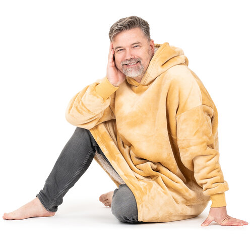 Hanorac din imitație de blăniță microfleece bej ,4Home mărimea L