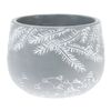 Mască de ghiveci din beton Winter pot, 15,5 x11 cm