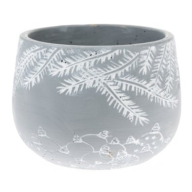 Mască de ghiveci din beton Winter pot, 15,5 x11 cm