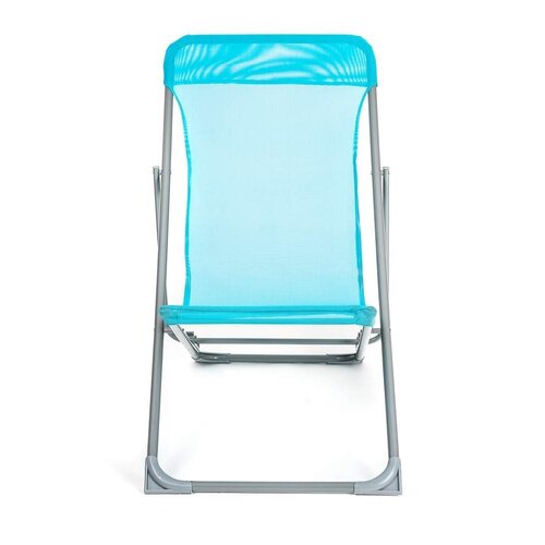 Happy Green Klappbarer Strandstuhl Caribic blau, 56,5 x 91 x 96 cm