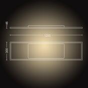 Philips Hue 32163/31/P6 stropné LED svietidlo Aurelle 120 x 30 cm, 55 W, biela