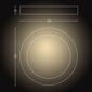 Philips Hue 34184/11/P6 lampa sufitowa LED do łazienki Adore, 32 W