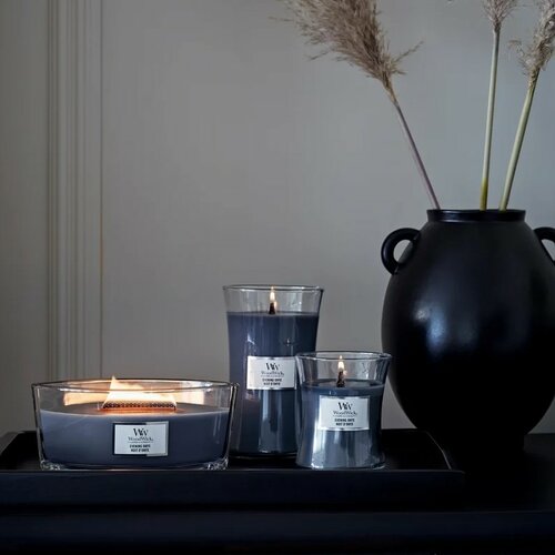 WoodWick Ароматична свічка у великій вазі EveningOnyx, 609 г