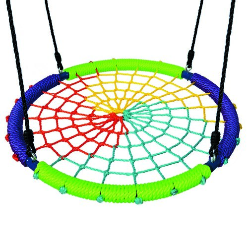 Bino Dětská houpací kruhová rohož barevná, 100 x 160 cm