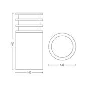 Philips Hue 17402/93/P0 vonkajšie LED stĺpikové svietidlo Lucca 9,5 W antracit