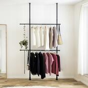 Wenko Teleskop-Kleiderstrangen Herkules Basic, schwarz