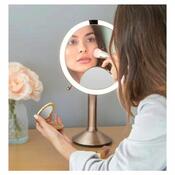 Oglindă cosmetică Simplehuman LED Sensor TRIO ,mărire 1x/5x/10, aur roz