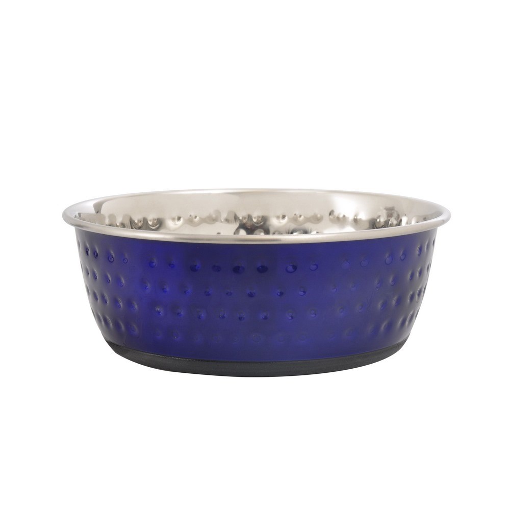 Karlie-Flamingo Nerezová miska Dots modrá, 1,9 l