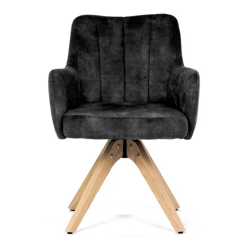 Set de scaune de sufragerie HC-D7188 BK4, 2 buc.