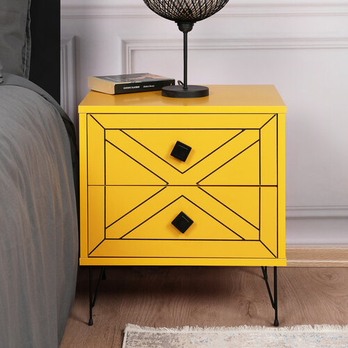 Nočný stolík Luna Yellow