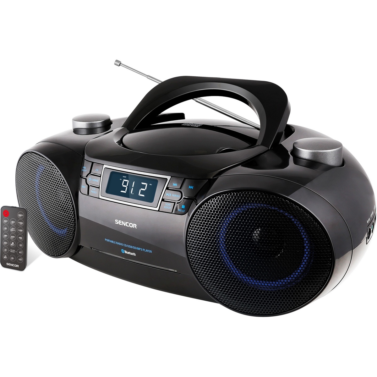 Sencor SPT 4700 rádio, čierna