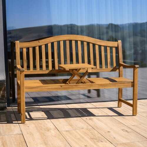 Gartenbank mit Tisch, Akazienholz, TAIMA