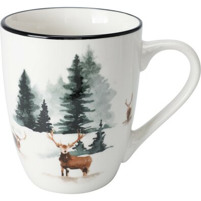 Winter Deer porcelán bögre, 320 ml