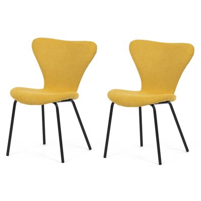 Set de scaune de sufragerie CT-S8010 YEL2, 2 buc.