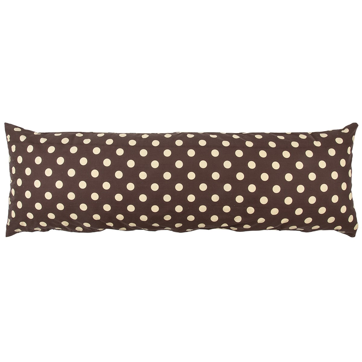 4Home Povlak na Relaxační polštář Náhradní manžel Puntík Čokoláda, 50 x 150 cm