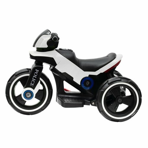 Baby Mix Gyermek elektromos motorkerékpár Polcfekete-fehér, 100 x 50 x 61 cm, 100 x 50 x 61 cm
