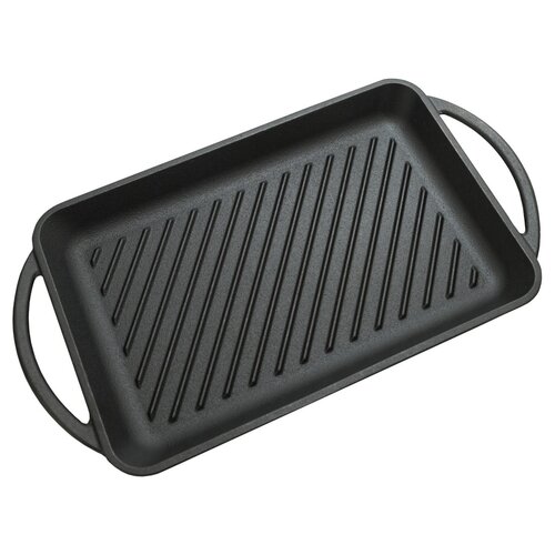 Tigaie grill cu mânere Cattara 13062 din fontă, 33x 21,5 cm