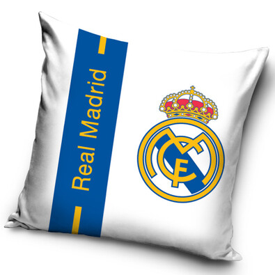 Poduszka jasiek FC Real Madrit Logo, 40 x 40 cm