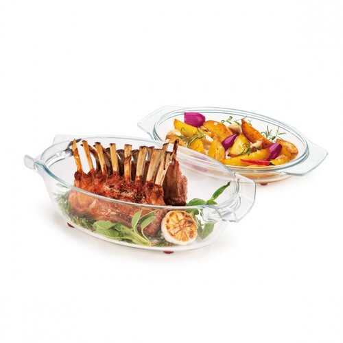 Tescoma GrandCHEF ovális sütőedény fedővel 35 x 21 cm termék 2. képe