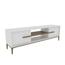 TV-Lowboard  Eslem White and Walnut