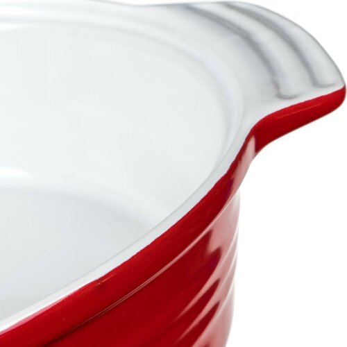 Banquet Form Auflaufform oval mit Deckel Culinaria Red 3,6 l