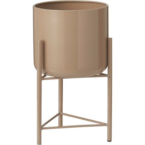 Blumenständer-Set aus Metall Malvaro beige, 3 Stück