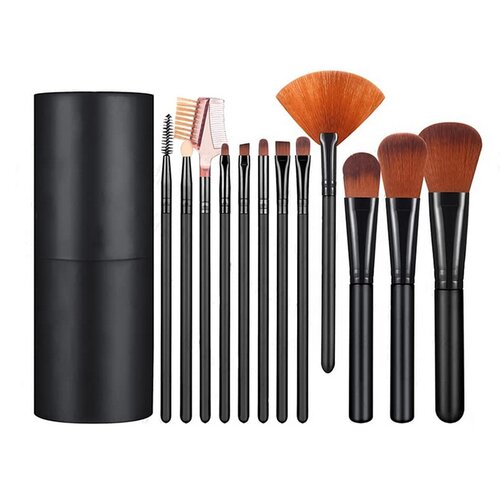 Set de pensule cosmetice, 12 buc