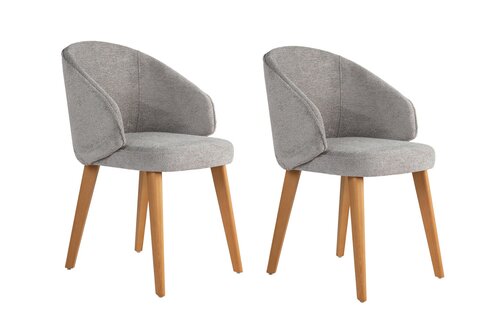 Set de scaune de sufragerie Bentley Grey and DarkOak, 2 buc.