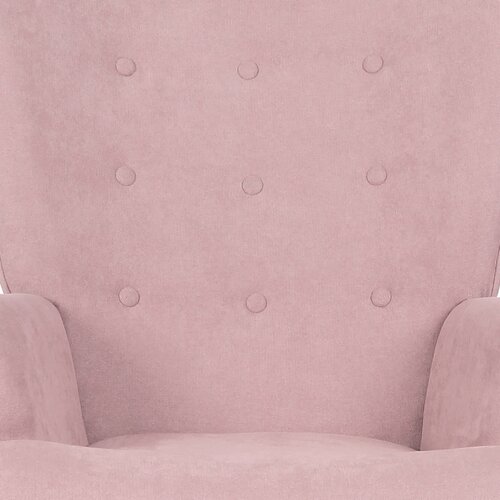 Fotoliu cu taburet PINK2, roz