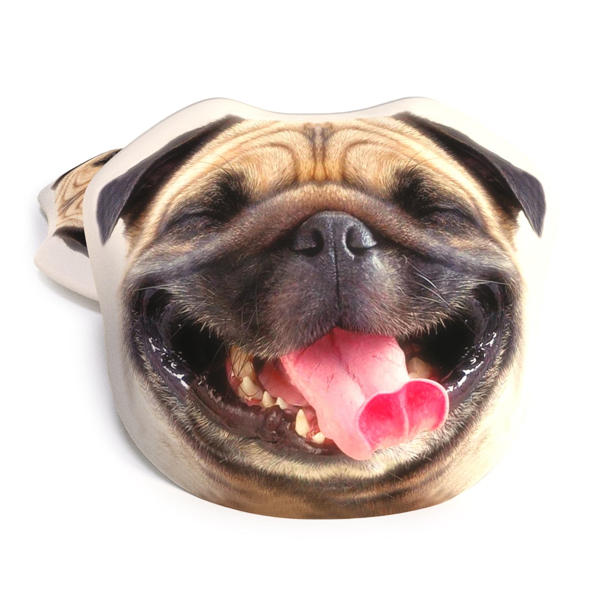 TipTrade Tvarovaný polštářek Pejsek Mopsík smile, 40 cm