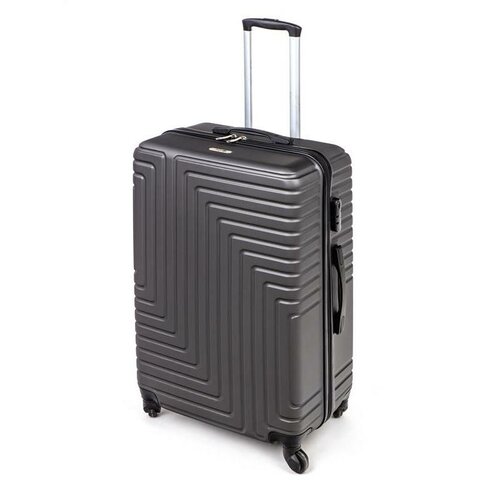 Fotografie Pretty UP Cestovní skořepinový kufr ABS25 velký, 68 x 47 x 29 cm, antracit